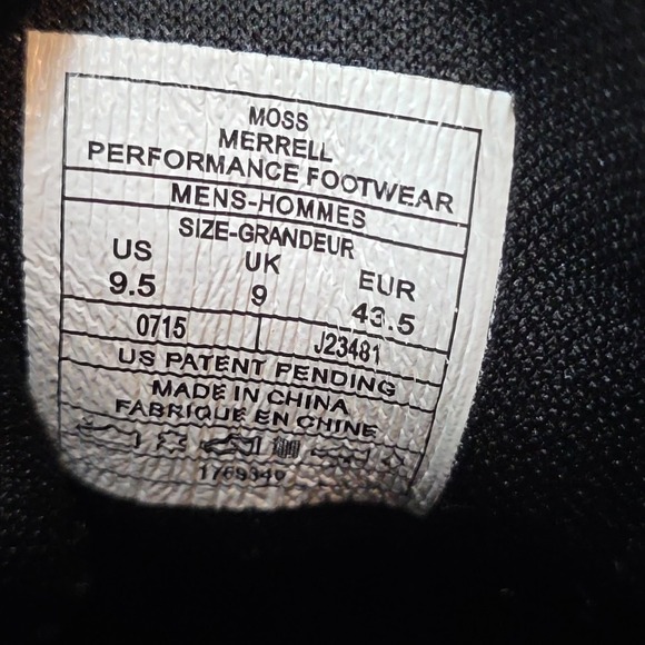 Merrell Bask Sol Mid Chukka Boot Leather Full Grain Sneaker Shoe Size 9.5 - Picture 7 of 8